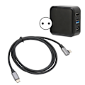 Miniatyrbilde 8 av 8: HD Multimedia Interface TV-dokk 3 i 1 4K laderdokkadapter med USB 3.0-port for Switch OLED Smartphone 100‑240V EU-plugg