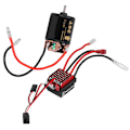 Pikkukuva 2 / 8: 540 Harjattu moottori 360A ESC T-pistokkeella, sopii tamiya 1/10 RC Car Model35T
