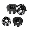 Pikkukuva 8 / 8: 4 kpl M4 Carving kuusikulmamutterit alumiiniseos sopii HSP Sakura D3 D4 1/10 RC CarBlack