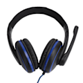 Miniatyrbillede 5 af 8: 3,5 mm Gaming-hovedtelefoner med kabel og mikrofon til PS4, bærbar computer, mobiltelefon, sort + blå