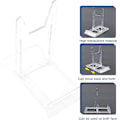 Miniatyrbillede 2 af 5: Justerbar Transparent Akryl Display Stativ - Ideel til Menuer, Reklamer, Tallerkener og Fotos (8 Styk)