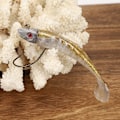 Miniatyrbillede 4 af 8: 2 stk. PVC Jighead-krog vinter isfiskeri lokkemad kunstig blød simulation agn værktøj tilbehør 2#