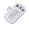Miniatyrbillede 4 af 8: Køleskabs termometer hukommelsesfunktion ABS krop hvid °C °F skiftet lille kompakt digital fryser termometer med krog