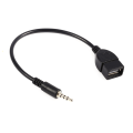 Pikkukuva 7 / 8: Muuntimen sovitinkaapeli 3,5 mm uros Audio AUX -liitäntä USB 2.0 Type A -naarasliittimeen OTG