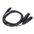 Miniatyrbild 2 av 8: JORINDO Dubbel Hon XLR till 3,5 mm Y-Splitter Kabel XLR Hon till 1/8 Tums Jack Kabel Sladd
