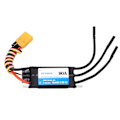 Miniatyrbillede 1 af 8: 80A RC Båd ESC Vandtæt Sort Multi Beskyttelse RC Elektrisk Hastighedsregulator til Udskiftning