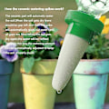 Miniatyrbilde 2 av 5: 4 stk. Automatisk Plantevanningsdispenser Keramisk Konhode Plantetut Dryppvanning for Hage, Stueplante, Blomster