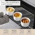 Miniatyrbild 2 av 5: Ramekiner med lock 240 ml, vita porslins ramekiner för crème brûlée och sufflé