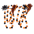 Miniatyrbild 5 av 8: 2st Halloween pärlor girland dekor färgglad rustik bondgård pärla girland trä pärlor girland för trädvägg