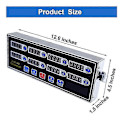 Miniatyrbillede 3 af 5: Kommerciel 8-kanals digitalt køkkentimer, rustfrit stål Calculagraph timer med alarm, ur-B16