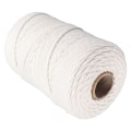 Miniatyrbilde 6 av 8: Hvit Macrame Cord 4mmx21.9 Yards Macrame Tau Bomullsledning for vegghengende plantehengere Håndverk strikking