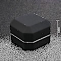 Miniatyrbillede 2 af 3: Luksus Ringæske, Firkantet Bryllupsringæske i Velour med LED-lys
