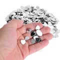 Miniatyrbillede 8 af 8: 3000 stk. hjerteformet konfetti til Valentinsdag, bryllup, pailletter, drys, festdekoration (sølv)