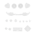 Miniatyrbillede 3 af 8: Fuld knapper Mod Kits Trigger Fuld Trigger Modul Sæt til XBOX Series X til XBOX Series S ControllerTransparent Hvid