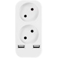 Miniatyrbillede 1 af 5: Multi USB Strømstik, 4 I 1 Stikdåse USB Oplader Med 3 AC Udgange 10a, 2500w Og 2 USB Porte, Elektrisk Stikkontakt Ideel Til Soveværelse Hjemmekontor