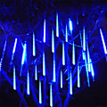 Miniatyrbillede 1 af 7: Led Meteor String Lights Vandtætte Ultra Bright Romantisk Icicle Lights til Fest Bryllup Træ Hjem Terrasse Udendørs Dekoration Blå