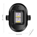 Pikkukuva 2 / 8: Droonin stroboskooppivalo, ladattava, 4/7 väriä, säädettävä LED-valo, yhteensopiva Mavic 3/Mini 3 Pro/Air 2S -lennokeille
