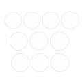 Miniatyrbilde 6 av 8: 10 stk 35,5-40 mm rund flat klokkeglass 1,5 mm tykkelse reservedeler for urmakerklokkereparasjon