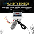 Miniatyrbillede 3 af 5: Digital Fugtighedsregulator Hygrometer Fugtighedskontrolkontakt 0~99%Rh Hygrostat Med Fugtighedssensor