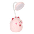 Miniatyrbillede 8 af 8: Sød skrivebordslampe Bærbar Natlampe Bærbar Foldbar Lys USB Genopladning LED-lys Øjenbeskyttelse Læselampe Pink