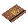 Miniatyrbilde 2 av 8: Britisk passkortholder i brunt, vanntett, antimagnetisk PU-skinn passomslag for reise, forretninger og utendørs