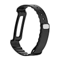 Miniatyrbillede 3 af 4: Justerbar silikone smartwatch-rem til Huawei Honor A2 sort