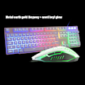 Miniatyrbillede 2 af 8: LED-baggrundsbelyst gaming-tastatur PC bærbar ergonomisk 104 taster USB gaming kablet tastatur musematte sæt