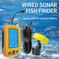 Miniatyrbild 5 av 8: Bärbar Sonar Fisk Finder Djupmätare Handhållen Isfisk Finder med Färgrik LCD-skärm för Utomhusfiske