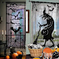 Miniatyrbilde 4 av 5: Heksedørgardin for å øke atmosfæren Halloween-dekorasjon