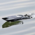 Pikkukuva 2 / 5: RC-kilpavene, sopii aikuisille - 2,4 GHz RC-vene, nopea elektroninen kauko-ohjattava vene, sopii lapsille, musta