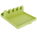 Miniatyrbild 7 av 8: Multifunktionell Köksgryta Lock Rack Plast Spatel Förvaringshållare för köksredskap Grön