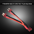 Miniatyrbillede 2 af 8: T-stik Lipo RC batteripakke Parallel adapterstik 1 hun til 2 han 14AWG kabel