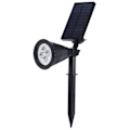 Miniatyrbillede 4 af 8: LED Solcellelampe IP65 Vandtæt Plænelys Udendørs Havegård Landskab Dekoration Sort