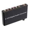 Miniatyrbilde 8 av 8: AY77 5.1CH DAC Converter Audio Decoder Digital Optisk Koaksial for Toslink til RCA 3,5 mm Jack for Xbox for PS4 for TV