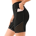 Pikkukuva 1 / 5: Korkeavyötäröiset Mesh Biker Shorts XL Musta