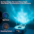 Pikkukuva 3 / 5: The Waves Vinyylisoitin, 2024 Uusi Bluetooth Vinyylilevysoitin Waves, Neljä tilaa - CNJR valkoinen