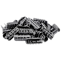 Miniatyrbillede 2 af 5: 50 stk. Sort Drivhus Plastfilm Ramme Rør og Film Klips Klemme Connector Kit Haveværktøj 2 (DPD)