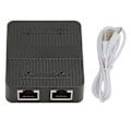 Miniatyrbilde 1 av 8: Ethernet-splitter RJ45 1 inn 2 ut 1000 Mbps USB C strømforsyning sikker stabil signal LAN-splitter med USB-kabel for bryter TV PC