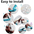 Miniatyrbilde 5 av 5: Kakedekorasjonspennsett - DIY Pastry Icing Piping Set (2 stk, Blå)
