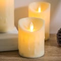 Miniatyrbilde 3 av 5: Flammeløse Votivlys med Fjernkontroll 3-pakning Flimrende LED-telys Perfekt for Bryllup