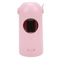 Miniatyrbillede 6 af 8: Elektrisk blyantspidser fuldautomatisk smart stop justerbar blyantspids genopladelig astronomisk elektrisk spidserPink