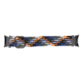 Miniatyrbilde 8 av 8: Flettet vevende klokkerem Flerfarget Juster størrelse Erstatningsklokkebånd for Pixel Watch Indigo