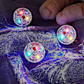 Miniatyrbild 3 av 5: 3 st Blinkande Bollar Batteridrivna Paranormal Utrustning Portabel Liten Rörelse Gåva Interaktivt Husdjursleksak