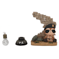 Miniatyrbillede 1 af 8: Have statue af dyr i haven - udsøgt tegneseriefigur - dyrefigurer - gave med lys til udendørs gårdhave verandaer