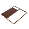 Miniatyrbild 3 av 8: Vikbart phone case för Xiaomi MIX Fold 2 Nanoläder Krokodilmönster Anti-skrapa Case Brun