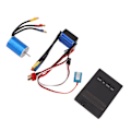 Miniatyrbilde 7 av 8: 2435 3300KV børsteløs motor 25A børsteløs ESC programmeringskort kombinasjonssett for 1/16 1/18 fjernkontrollbil