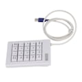 Miniatyrbild 4 av 8: Numerisk numerisk knappsats med 20 tangenter DC 5V linjär åtgärdsomkopplare USB trådbunden mekanisk numerisk knappsats med halkfri matta för bärbara stationära datorer