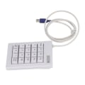 Miniatyrbilde 4 av 8: 20 taster numerisk tastatur DC 5V lineær handlingsbryter USB-kablet mekanisk numerisk numerisk numerisk numerisk tastatur med antiskli matte for bærbare stasjonære PC-er