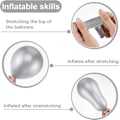 Miniatyrbillede 3 af 5: 100 Stk. 5 Tommer Metalliske Balloner Dekorative Latex Balloner til Fødselsdag Bryllup Forlovelse