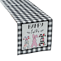 Miniatyrbild 1 av 8: Påskbord Flagga Kanin Ägg Tomte Rutig Bordsduk Bordslöpare
